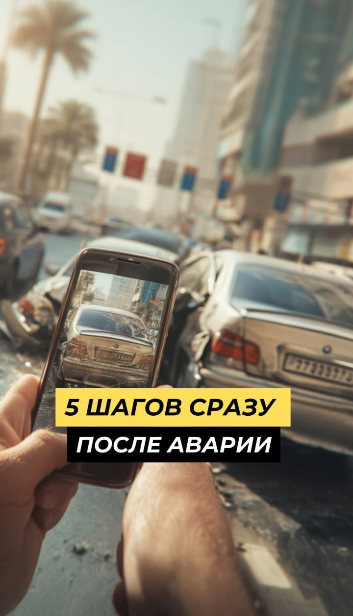 5 шагов сразу после аварии